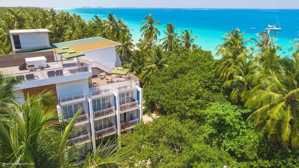 Dhiguveli aerial view