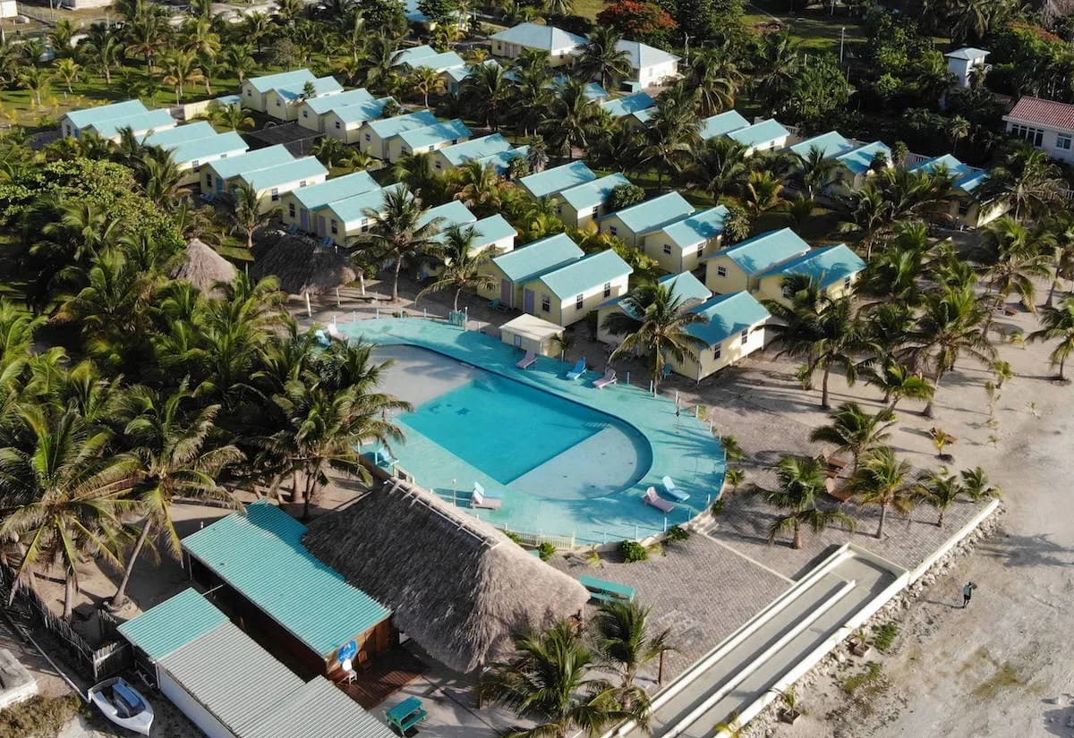 Aerial shot of the Royal Caribbean Resort Aerial shot of the Royal Caribbean Resort