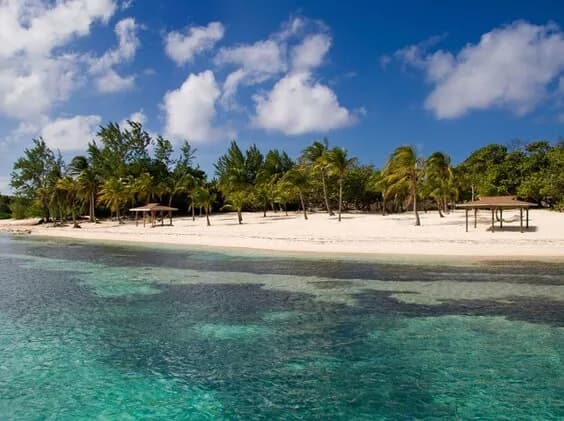 A white sand beach at Cayman Brac Beach Resort A white sand beach at Cayman Brac Beach Resort